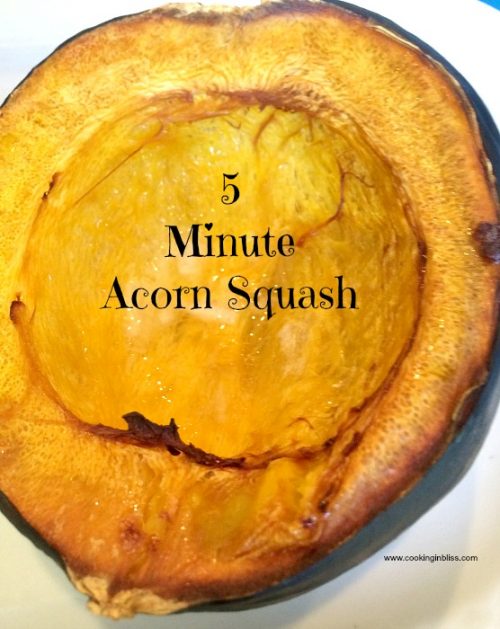 Acorn Squash Cooking in Bliss