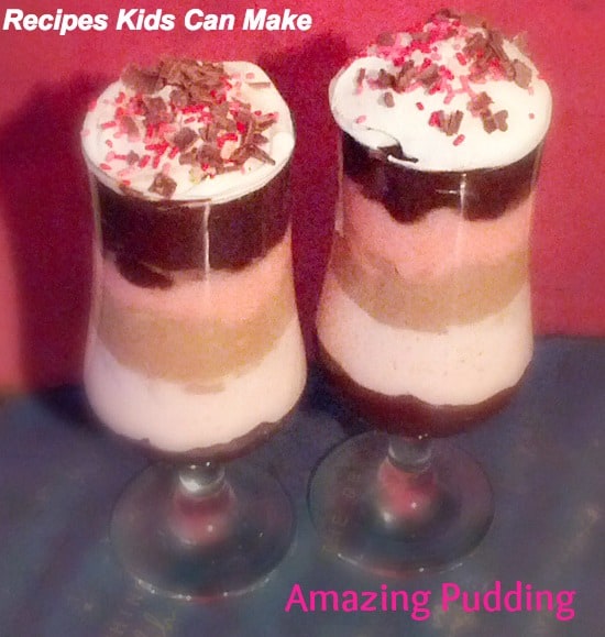 recipes kids can make pudding