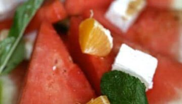 Watermelon Citrus Mint Salad