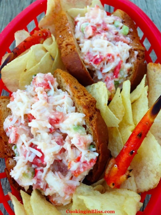 Crab Rolls Sliders Recipe that's easy and so tasty. Great for picnics.
